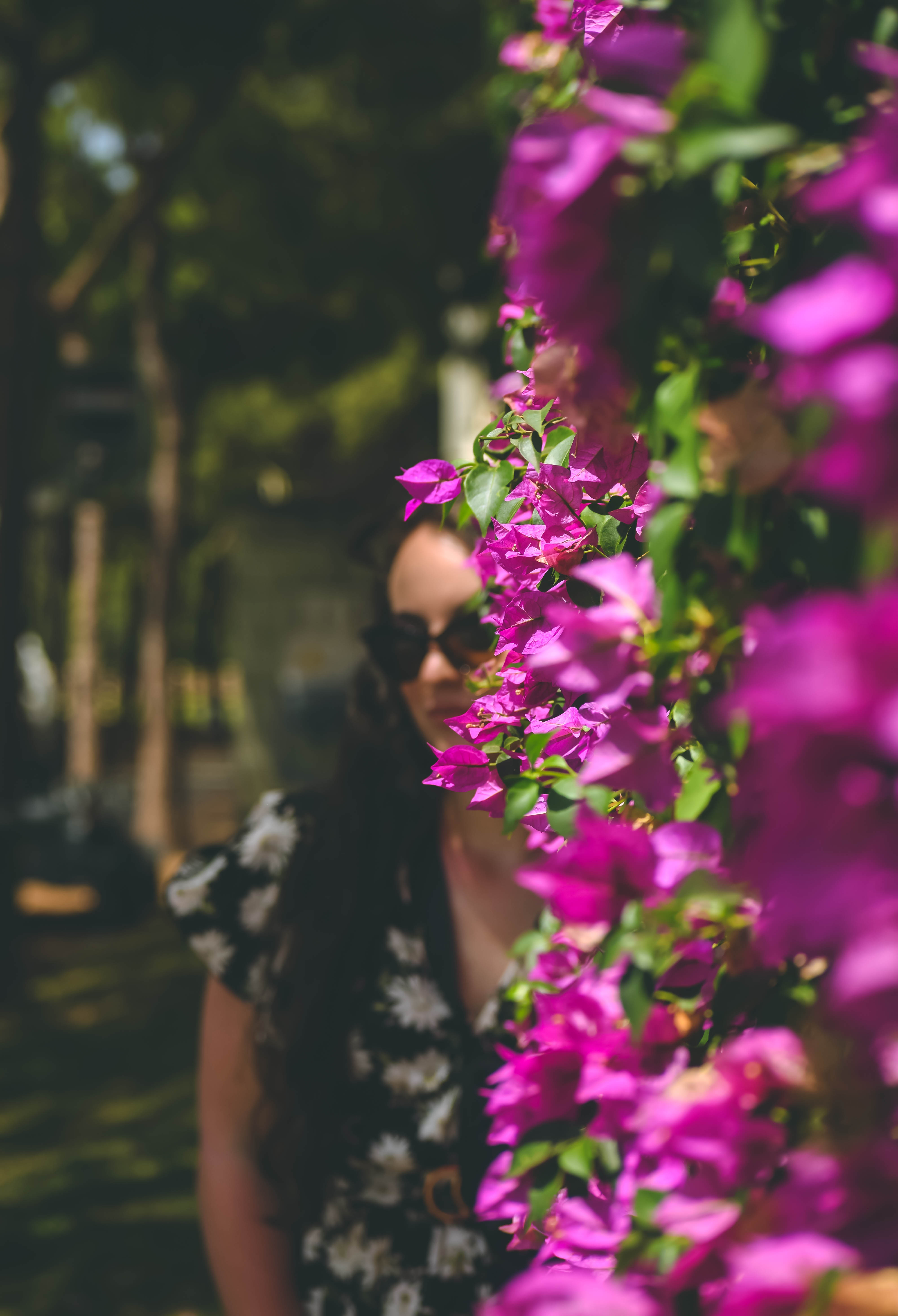 Flower wall creative portrait by AZX Creative